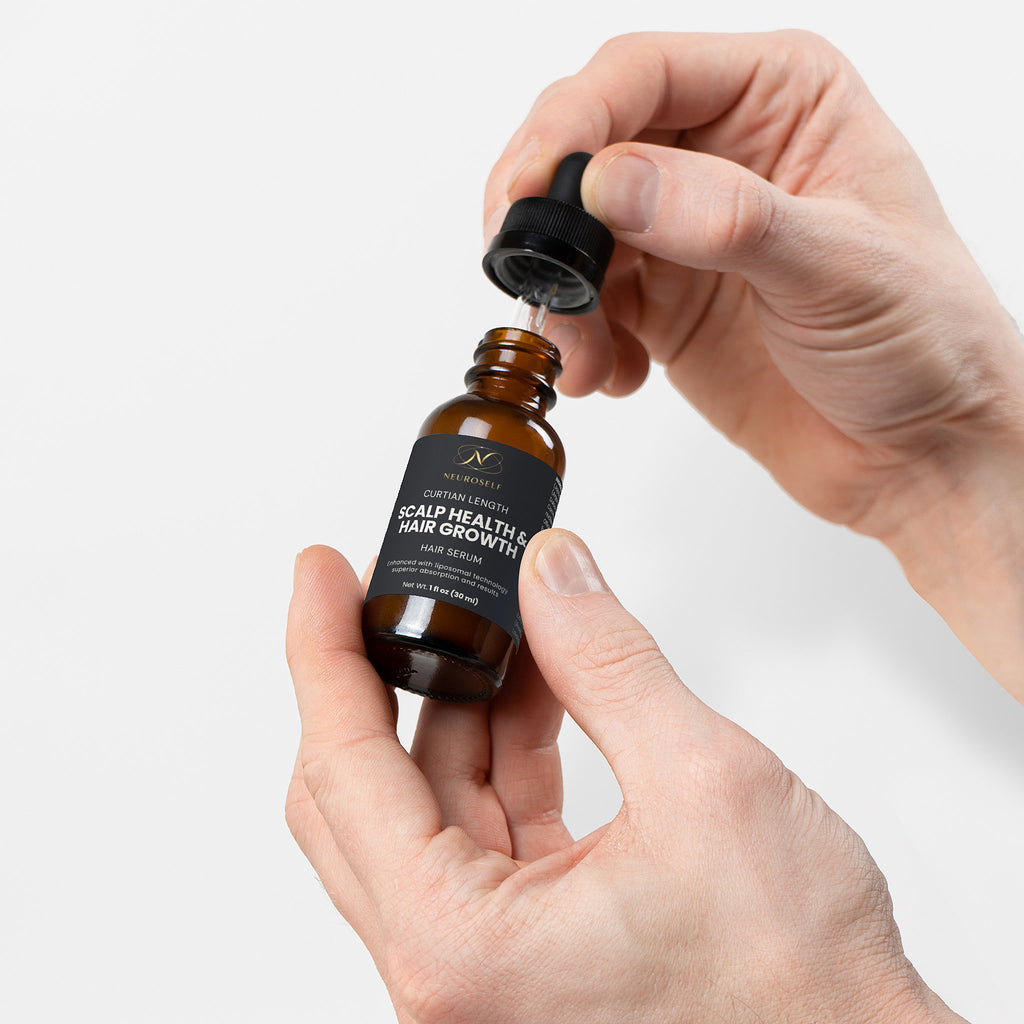 Maintaining a healthy scalp is key for healthy hair growth. This formula combines the best natural oils to promote scalp health and hair growth. In addition to natural oils such as Castor Oil, Jasmine Oil and Rosemary Oil, widely known for its hair growth properties, we added Vitamin A (also known as Retinol), Vitamin C, Vitamin E and Niacinamide to this formula. These are all excellent skincare ingredients that are now becoming increasingly popular to promote scalp health. Niacinamide has already been stud
