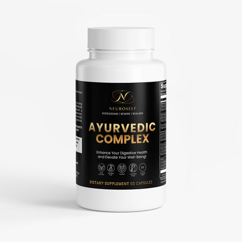Ayurvedic Complex is a carefully crafted blend of time-honored herbs inspired by the principles of Ayurveda. Featuring Ashwagandha, Turmeric, and Holy Basil, this supplement supports overall well-being by helping the body maintain balance and resilience. These ingredients work together to promote a sense of harmony, making it an excellent addition to your daily wellness routine.

This unique formula combines digestive-supporting herbs like Triphala and Trikatu with adaptogenic botanicals such as Brahmi and 