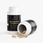 Ayurvedic Complex is a carefully crafted blend of time-honored herbs inspired by the principles of Ayurveda. Featuring Ashwagandha, Turmeric, and Holy Basil, this supplement supports overall well-being by helping the body maintain balance and resilience. These ingredients work together to promote a sense of harmony, making it an excellent addition to your daily wellness routine.

This unique formula combines digestive-supporting herbs like Triphala and Trikatu with adaptogenic botanicals such as Brahmi and 