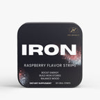 NeuroSelf iron strips supplement for vitamins and minerals, showing the label with product details and branding on the packaging.