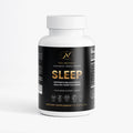 NeuroSelf Sleep Formula label with ingredients and branding for sleep and relaxation supplement in a clear bottle.