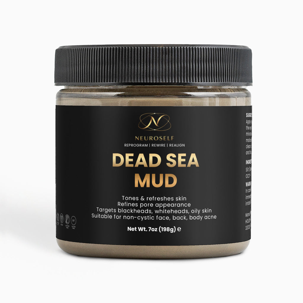 NeuroSelf Dead Sea Mud body care product featuring natural mineral-rich mud for skin detox and revitalization.