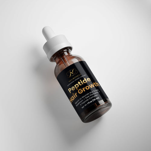 NeuroSelf 5 Peptide Complex and Rosemary Hair Growth Serum bottle with label, hair care product for scalp and hair health
