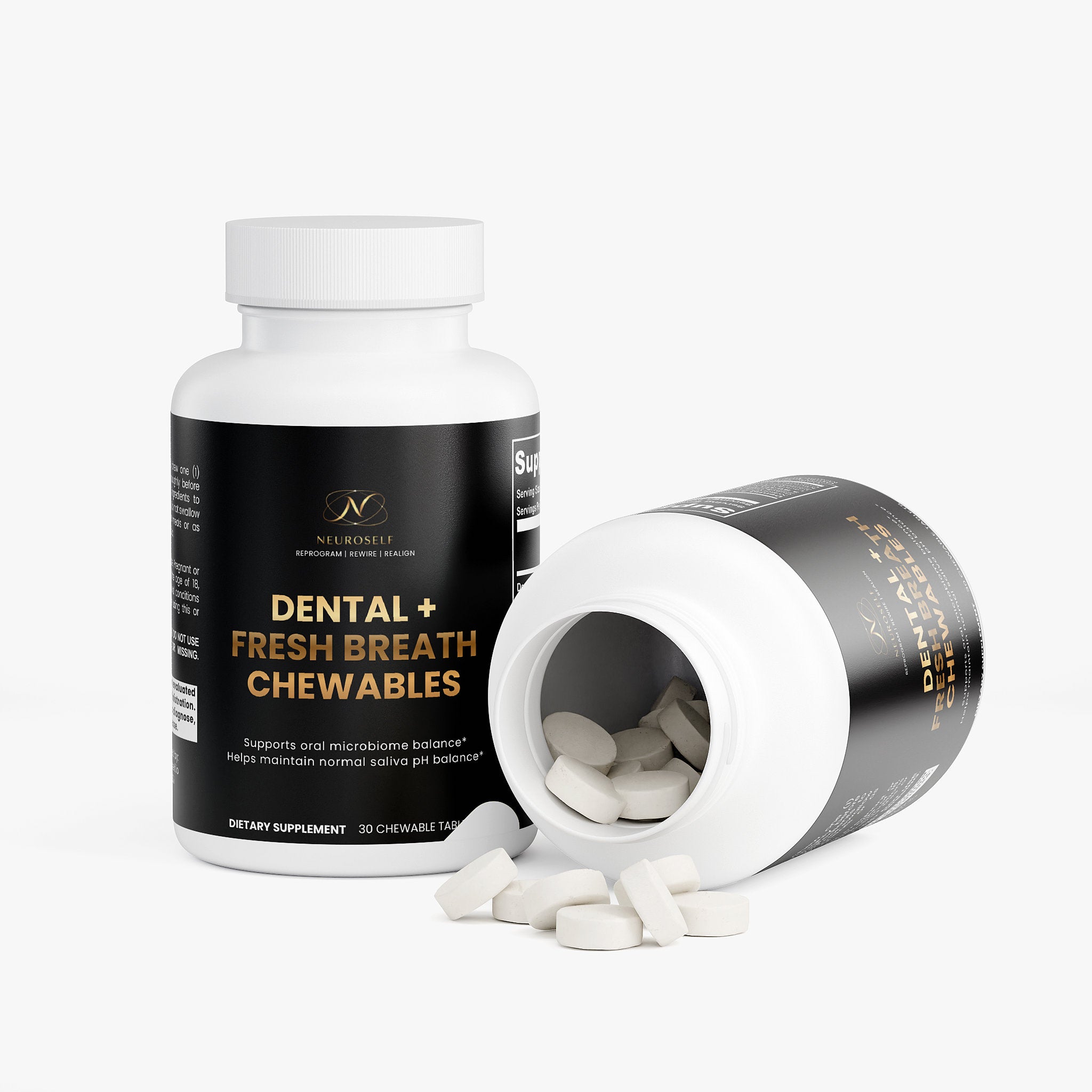 NeuroSelf Dental and Fresh Breath Chewables supplement with natural ingredients for oral health and fresh breath.
