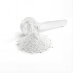 NeuroSelf Creatine Hydration Powder for muscle building, shown in a clear container with label and scoop, on a white background.