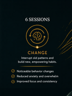 NeuroSelf Six Sessions package with six therapy session images, showcasing a professional mental health treatment program.
