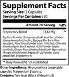 NeuroSelf Detox Formula digestive support supplement bottle with label, on a white background.