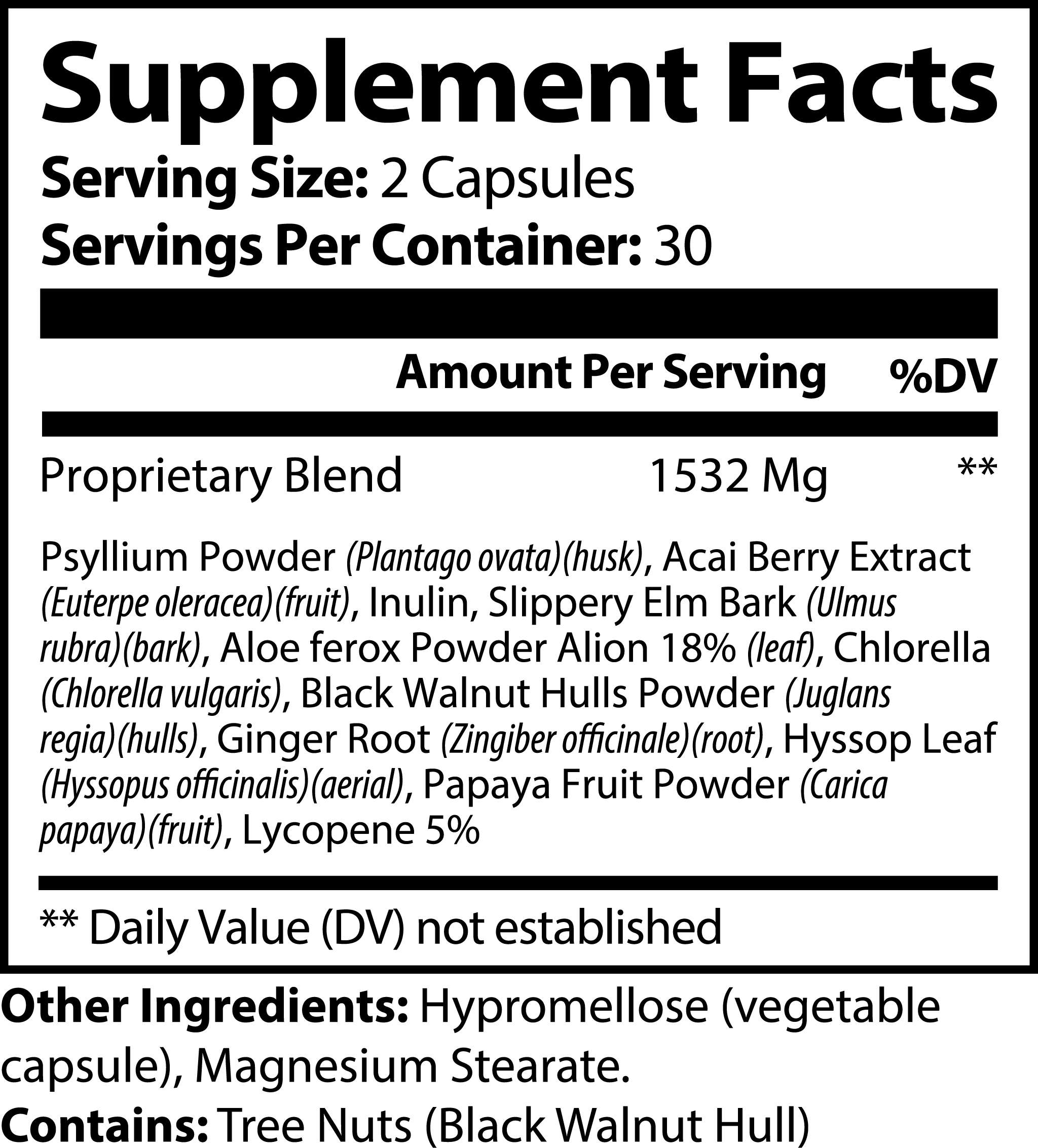 NeuroSelf Detox Formula digestive support supplement bottle with label, on a white background.