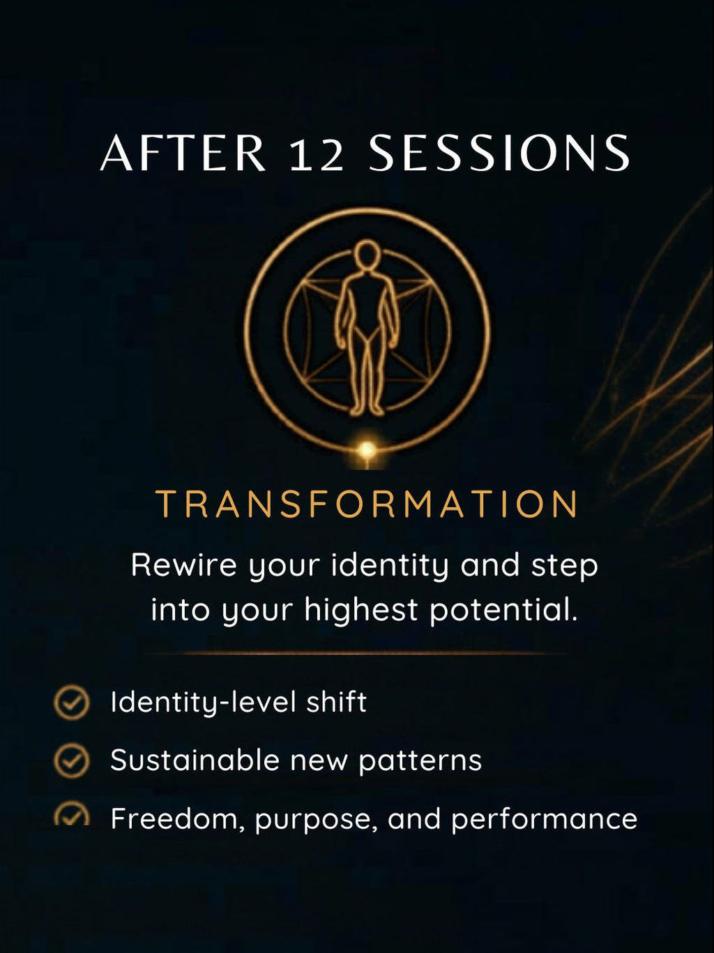 NeuroSelf Twelve Sessions therapy plan depicted in a clean, professional graphic with numbered session icons.